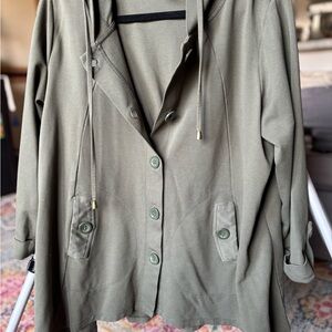 CHRISTIAN SIRIANC Olive Green Women's Jacket size 1X